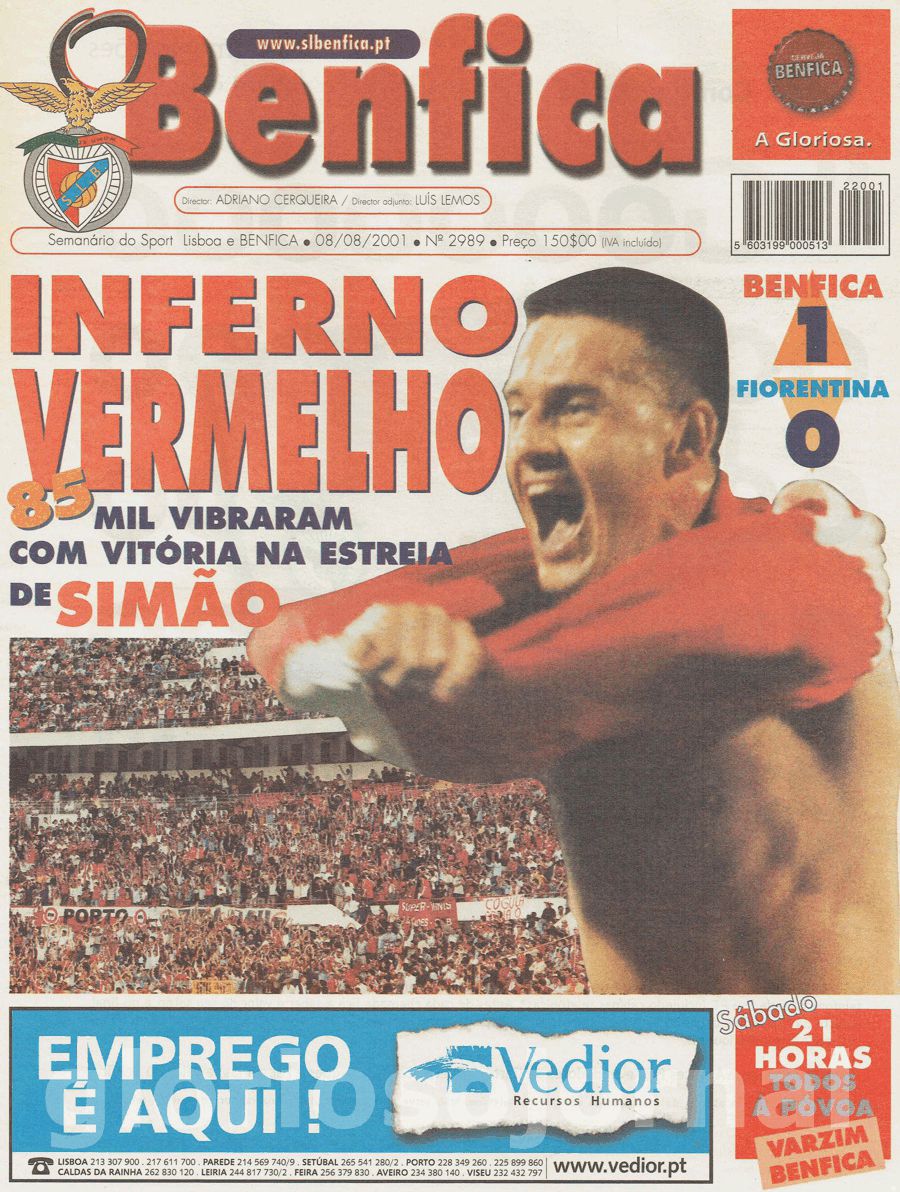 jornal o benfica 2989 2001-08-08